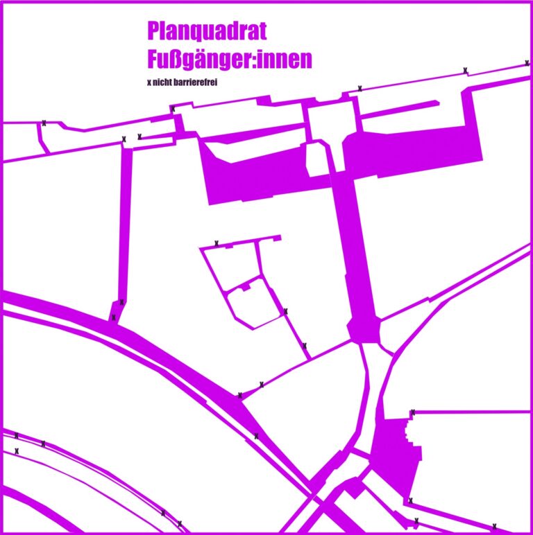 Planquadrat Fußgängerinnen