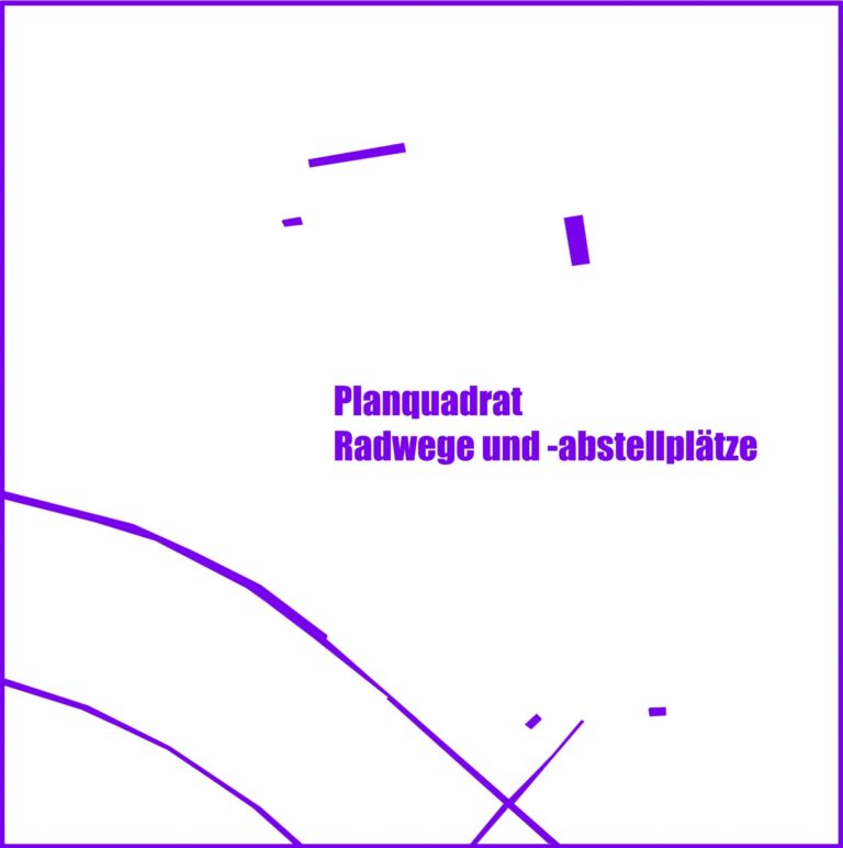 Planquadrat Radwege