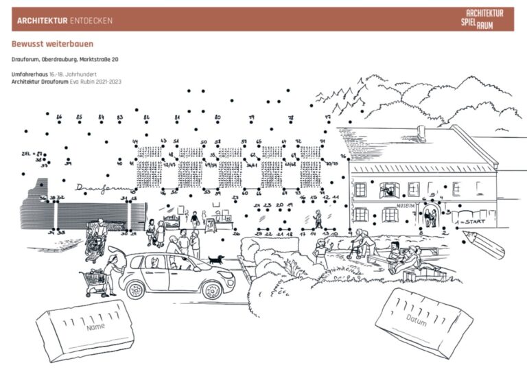 Sammelkarte Architektur entdecken Drauforum